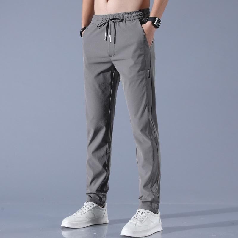 Buy online Combo Of Stretchable Khaki And Blue Slim Fit Casual Trousers ( pack Of Stretchable 2) from Bottom Wear for Men by Bukkl for ₹1199 at 60%  off | 2024 Limeroad.com